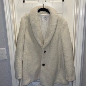 Jcrew teddy coat (off white/ivory color)
